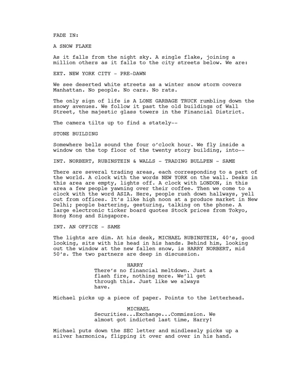 A script page